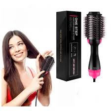 One Step Hair Dryer and Volumizer Round Hot Air Brush